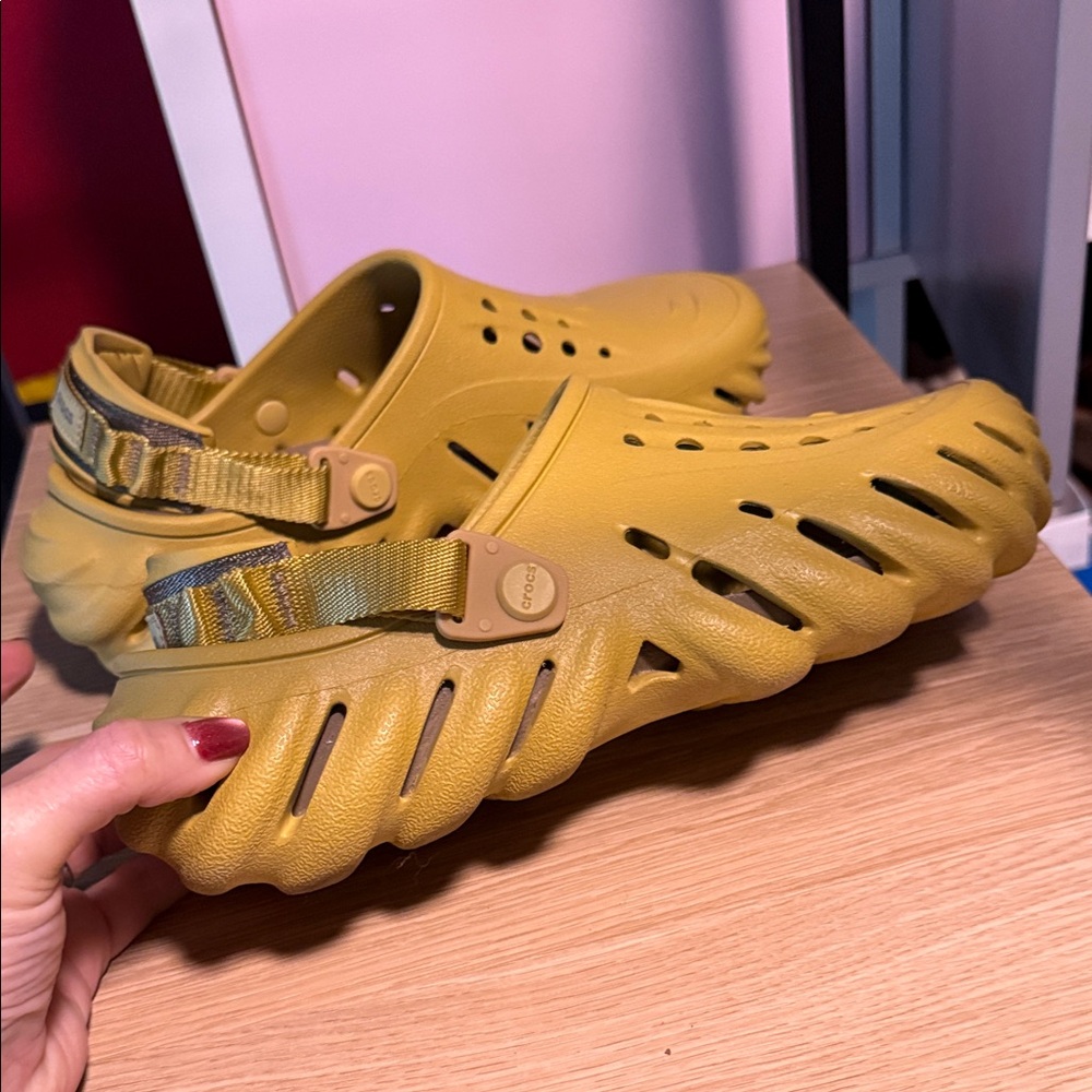 CROCS Yellow Mules & Clogs - Picture 5 of 10